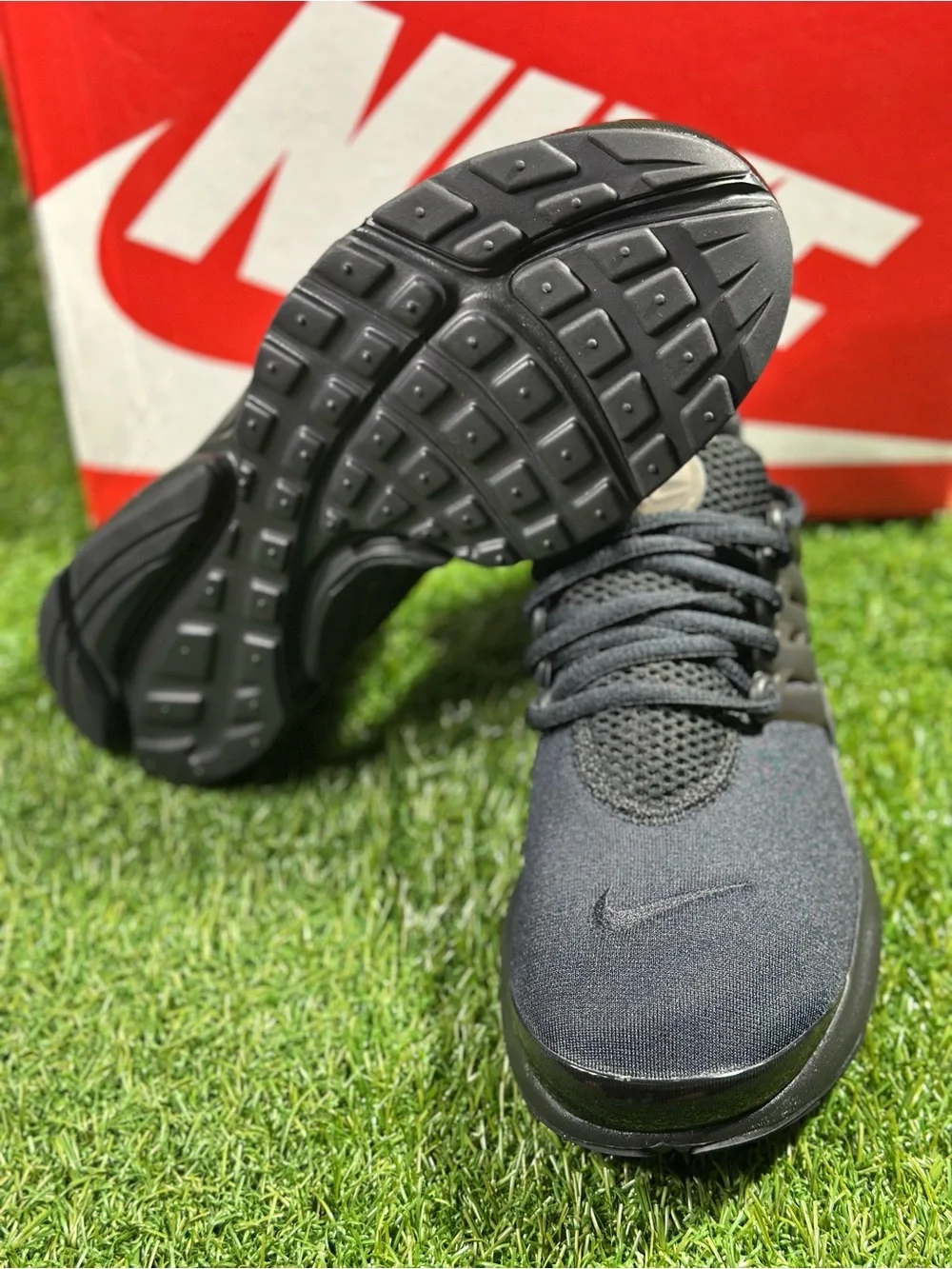 NIKE PRESTO (GS) TRIPLE BLACK/ SIZE 6Y BIG KIDS , SKU: 833875-003, NEW